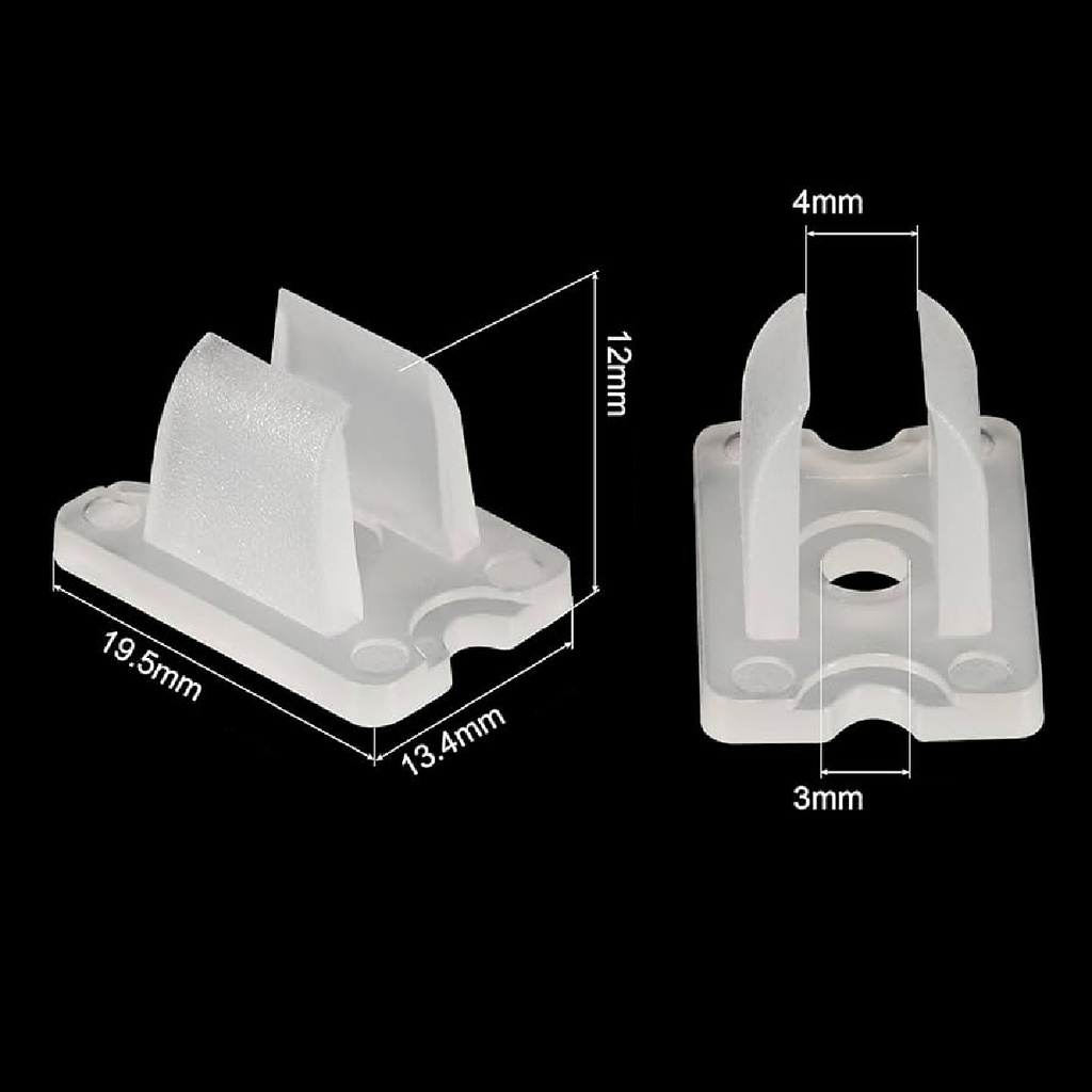 ALINS ACCESORIO GRAMPA NEON PLASTICA 6MM BLANCO