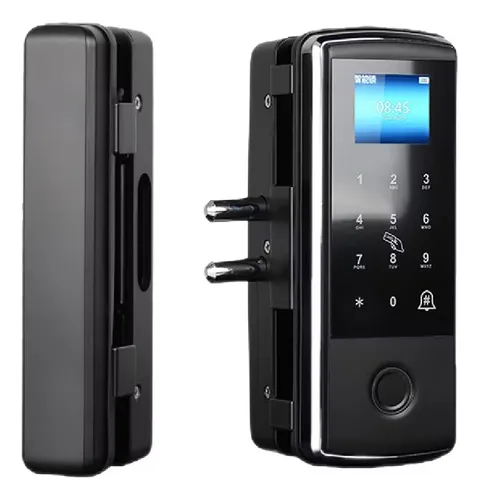 ALINS CERRADURA ELECTRICA PARA PUERTA DE VIDRIO - LECTOR DE HUELLA Y NUMÉRICA