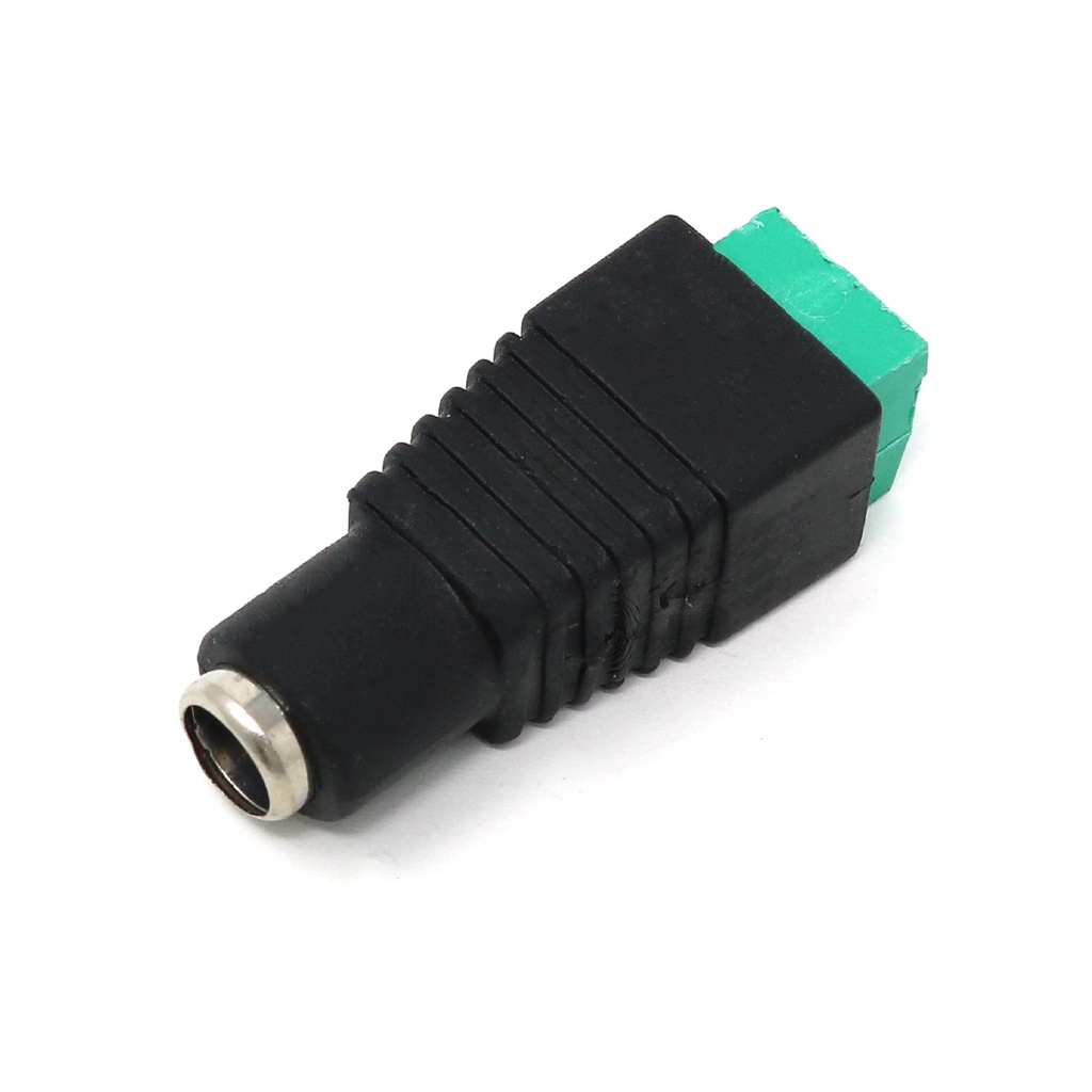 ALINS CONECTOR HEMBRA TENSIÓN CON BORNERA 5,5/2 MM
