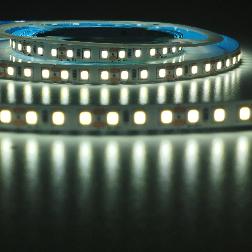 ALINS TIRA LED 12v-2835-120LEDS 8MM IP20 ROLLO DE 5 METROS BLANCO FRIO