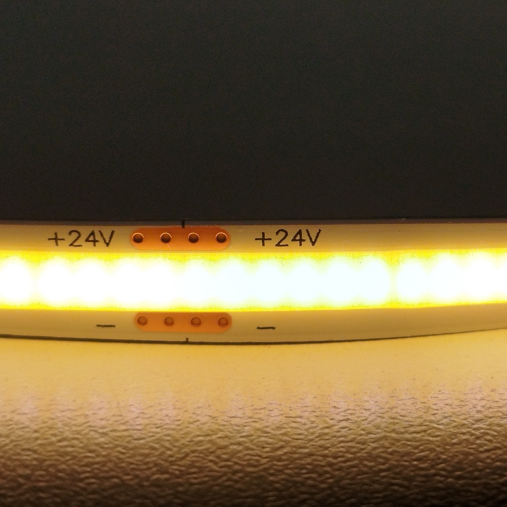 ALINS TIRA LED COB 24V-8MM-480LEDS/M IP20 ROLLO 10 METROS BLANCO CALIDO