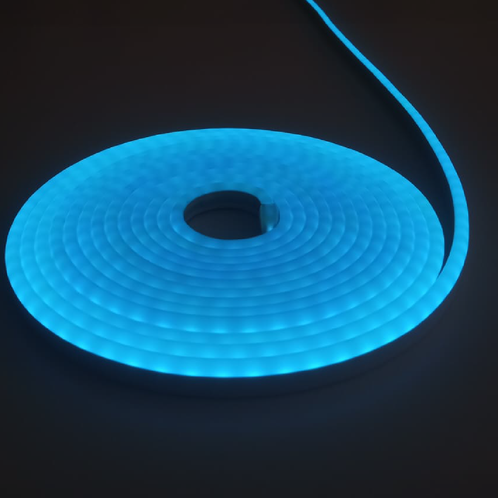 ALINS TIRA NEON 12V 6x12MM ROLLO DE 5 METROS AZUL