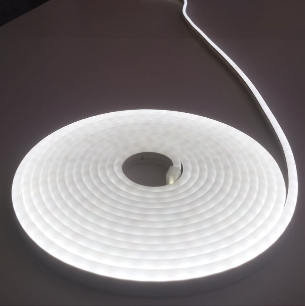 ALINS TIRA NEON 12V 6x12MM ROLLO DE 5 METROS BLANCO FRIO