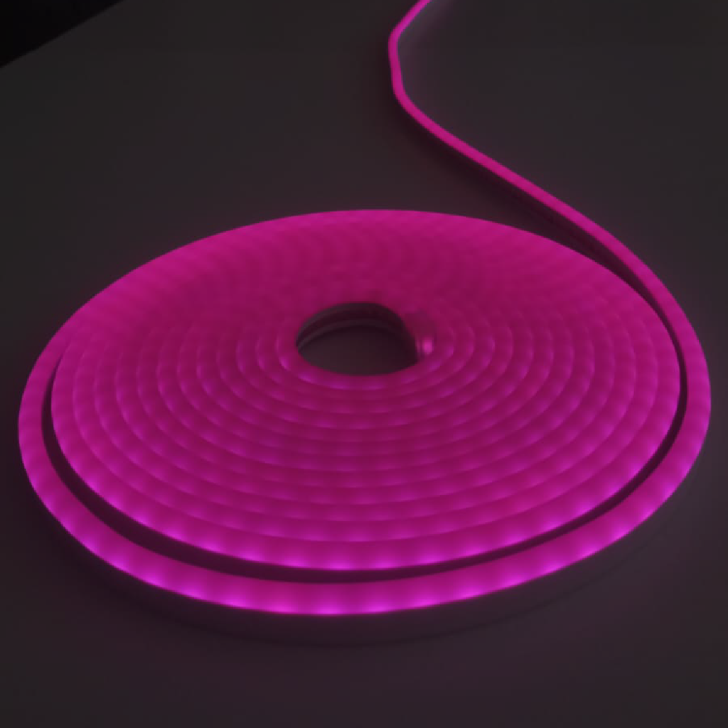 ALINS TIRA NEON 12V 6x12MM ROLLO DE 5 METROS MORADO