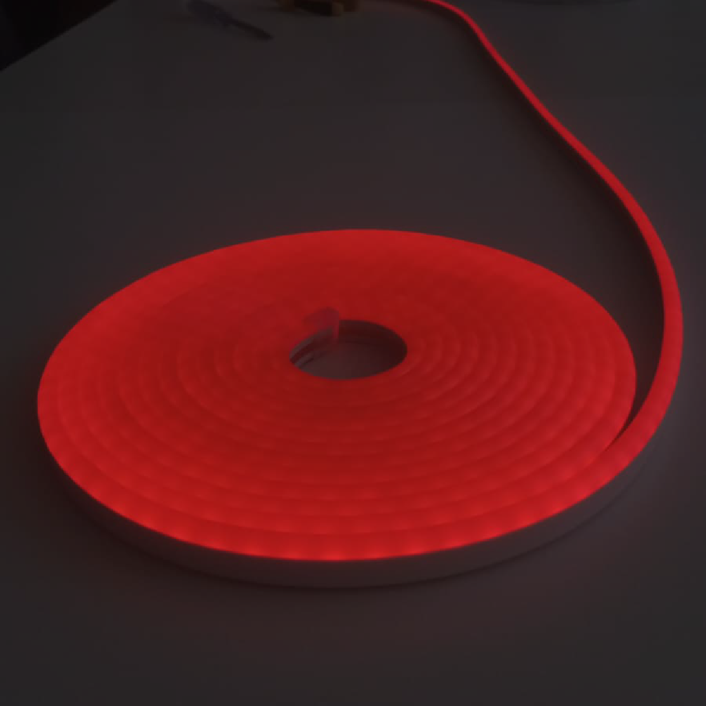 ALINS TIRA NEON 12V 6x12MM ROLLO DE 5 METROS ROJO