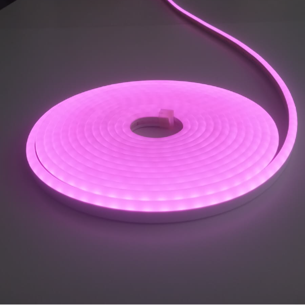 ALINS TIRA NEON 12V 6x12MM ROLLO DE 5 METROS ROSA