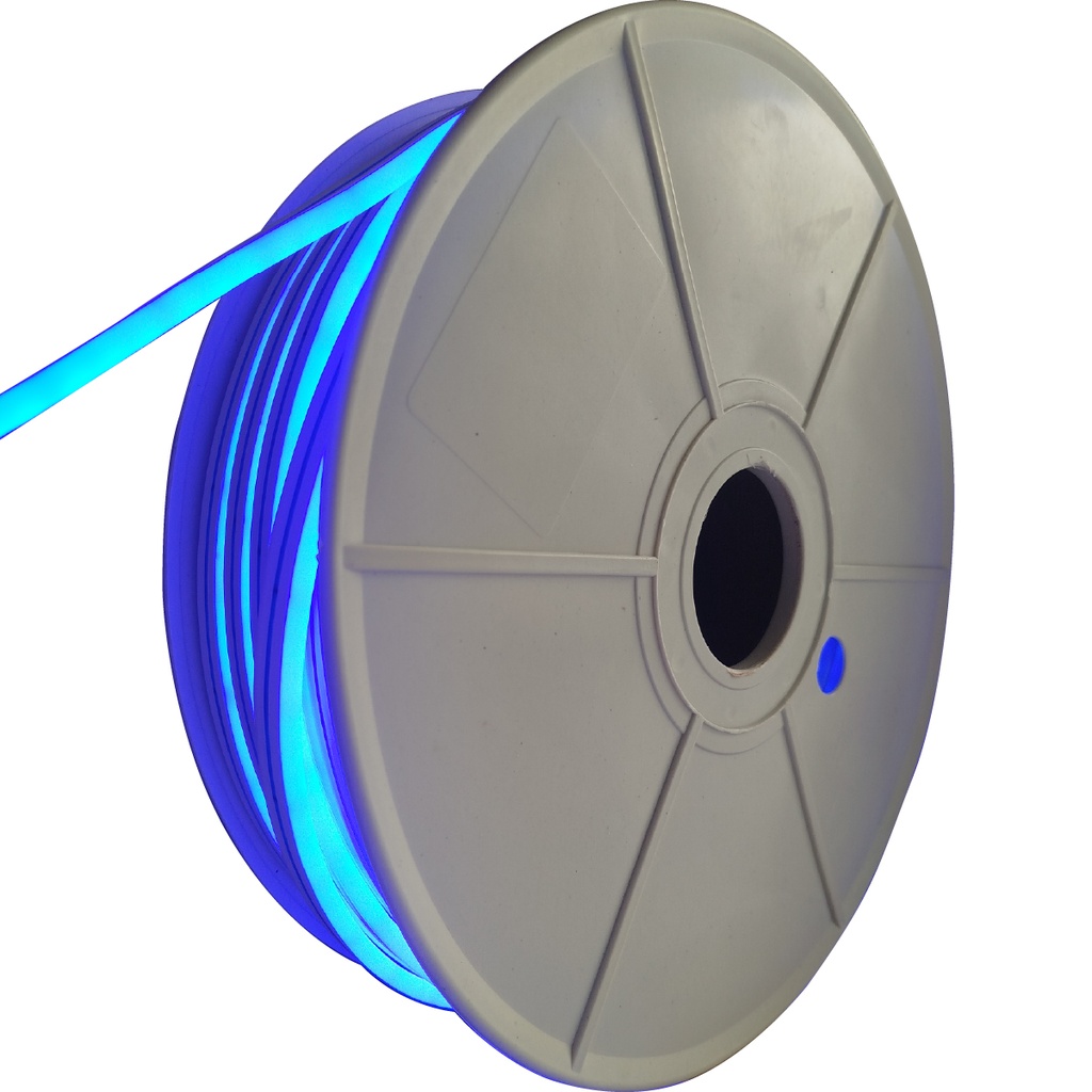ALINS TIRA NEON 24V 6x12MM ROLLO DE 50 METROS AZUL