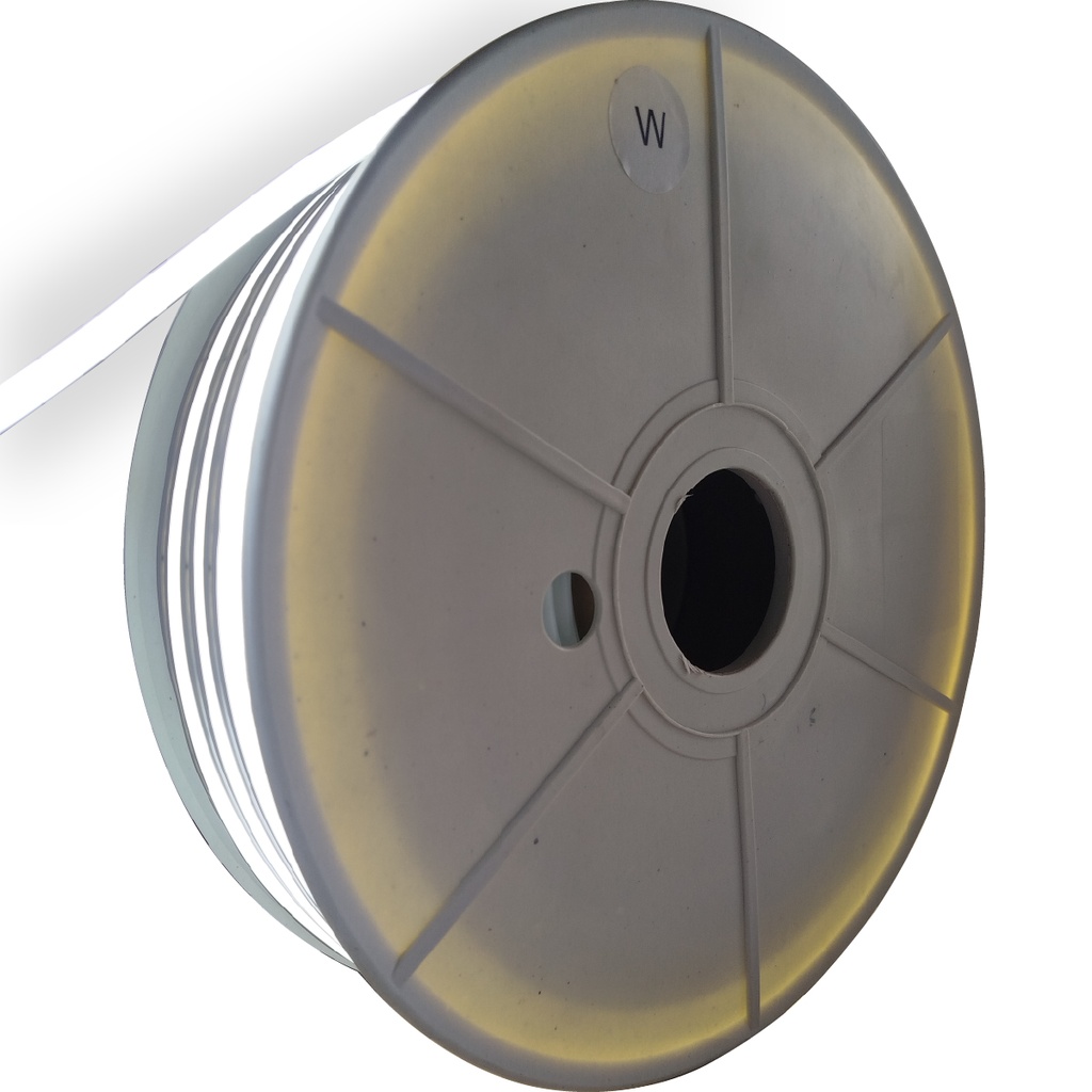 ALINS TIRA NEON 24V 6x12MM ROLLO DE 50 METROS BLANCO FRIO