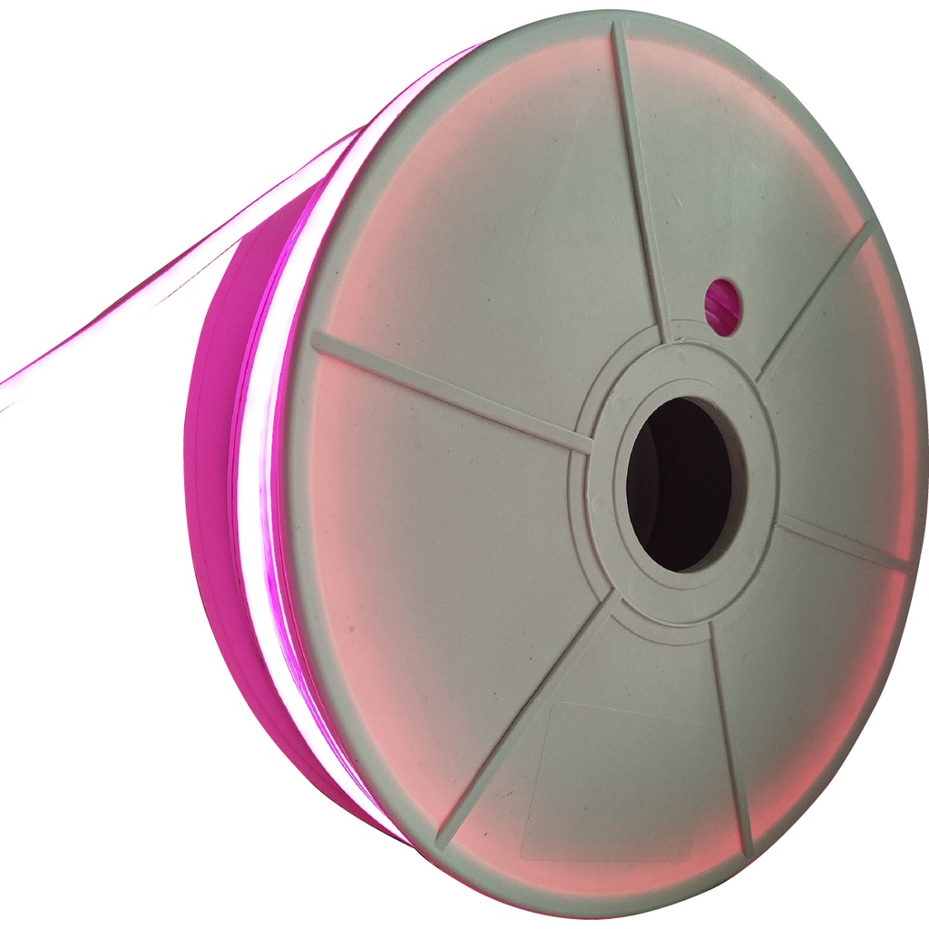 ALINS TIRA NEON 24V 6x12MM ROLLO DE 50 METROS ROSA