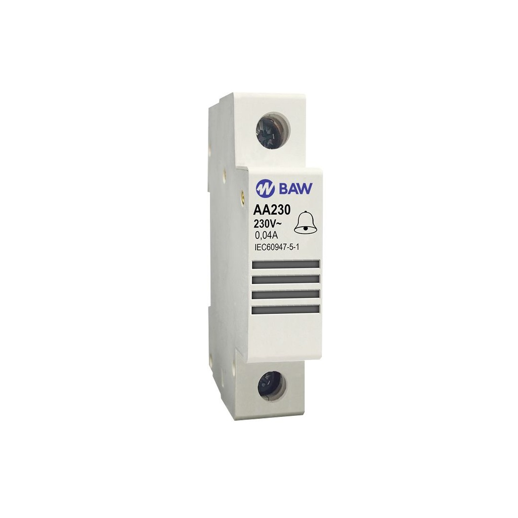 BAW CAMPANILLA EN 1 MÓDULO DIN BOBINA: 220V 50HZ