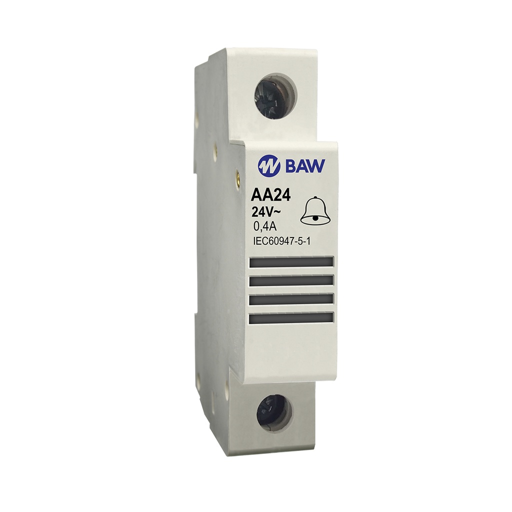 BAW CAMPANILLA EN 1 MÓDULO DIN BOBINA: 24V 50HZ