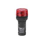 CHINT OJO DE BUEY 22MM COLOR ROJO CON ZUMBADOR 220V