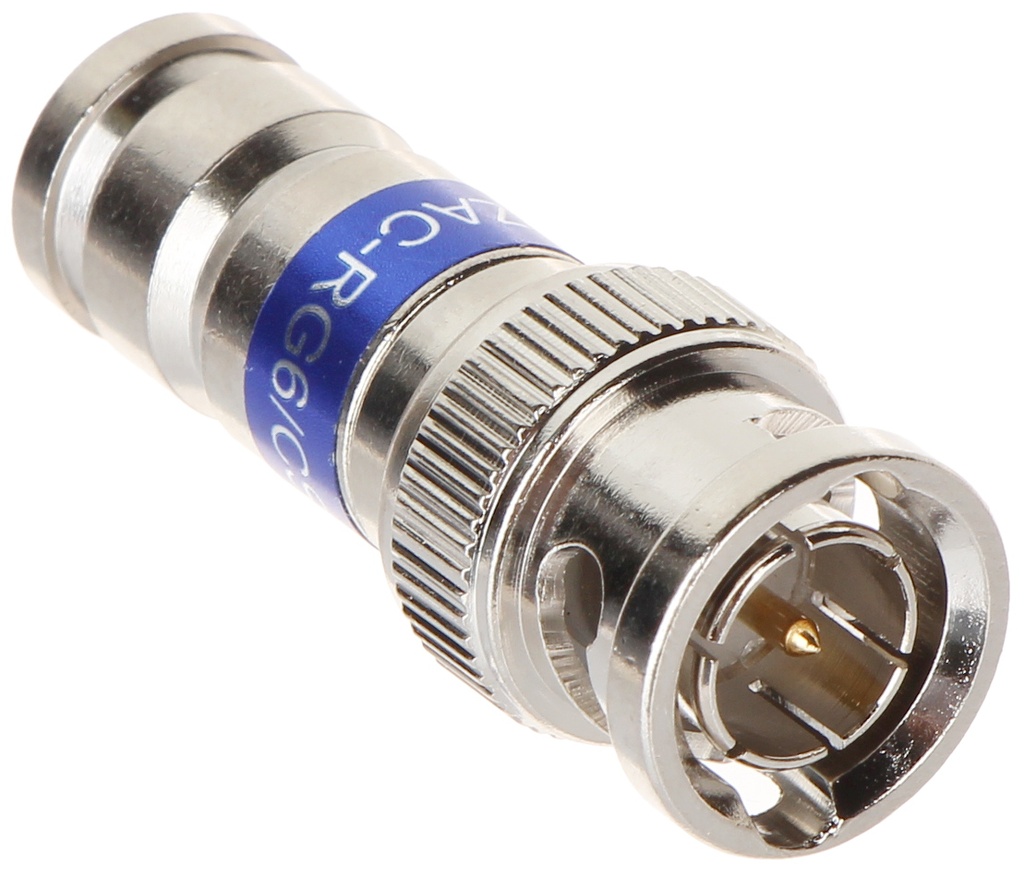 CONECTOR BNC RG6 COMPRESIÓN