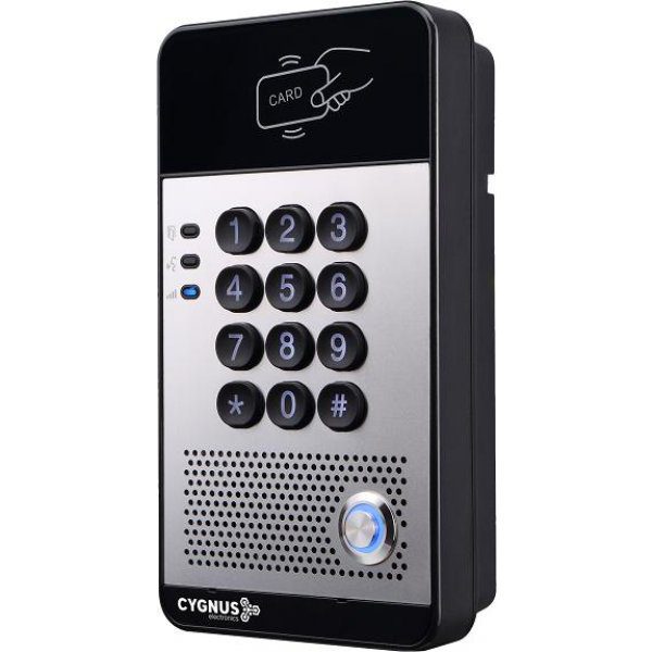 CYGNUS PORTERO IP SIP POE DE INTERIOR CON LECTOR