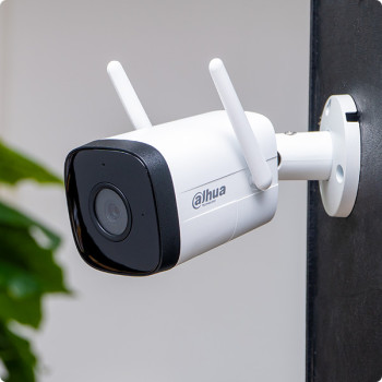DAHUA CAMARA IP BULLET 2MPX IR 30M MIC WIFI HFW1230DTP-STW-0280B 2.8MM