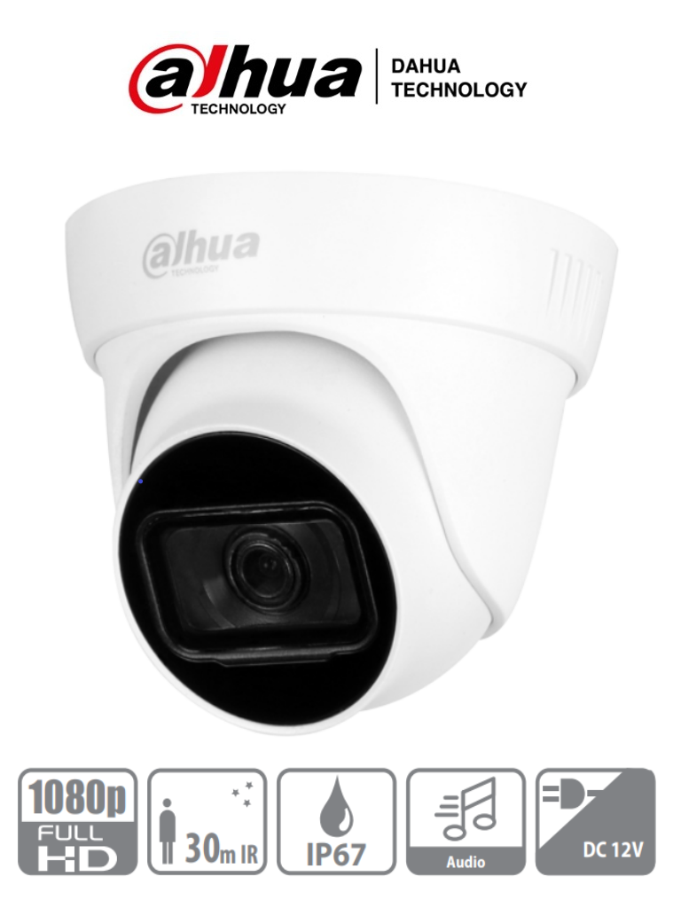 DAHUA CAMRA HAC-HDW1200 TLP CON MICROFONO