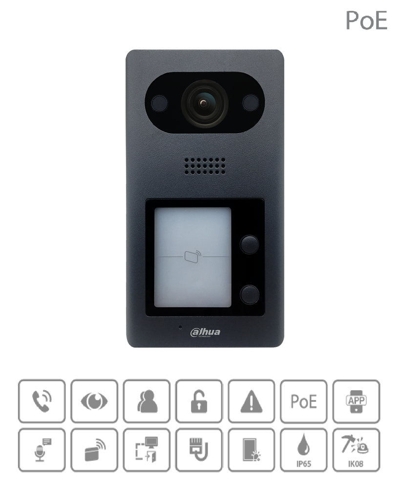 DAHUA PORTERO VTO3211D-DP2 CON DOS BOTONES PULSADO