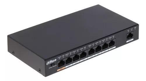 DAHUA SWITCH POE DE 8 PUERTOS PFS3009-8E + 1UPLINK GIGABIT