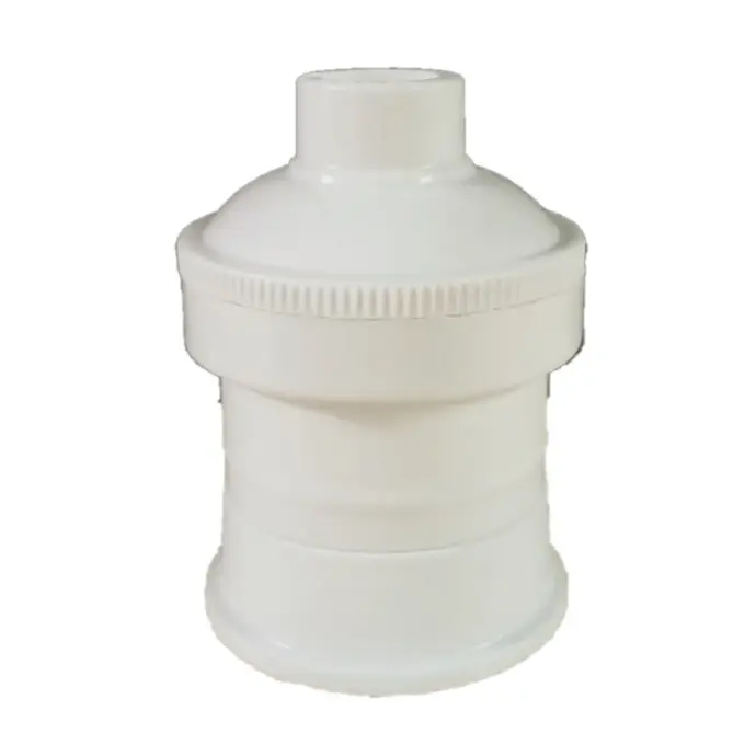 DAVIPLAST PORTALAMPARA 3 PIEZAS E27 BLANCO