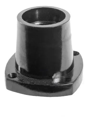 DAVIPLAST RECEPTACULO RECTO E27 NEGRO