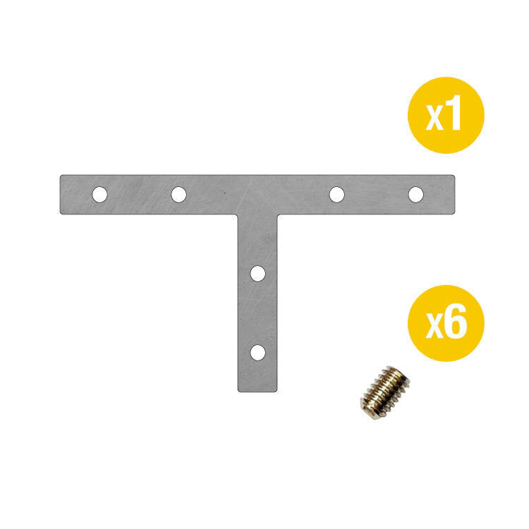 DEMASLED CONECTOR PARA PERFILES DE ALUMINIO FORMA DE "T"