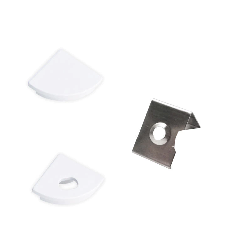 DEMASLED KIT DE 2 TAPAS Y 2 CLIPS PARA PERFIL DE ALUMINIO - PER032M