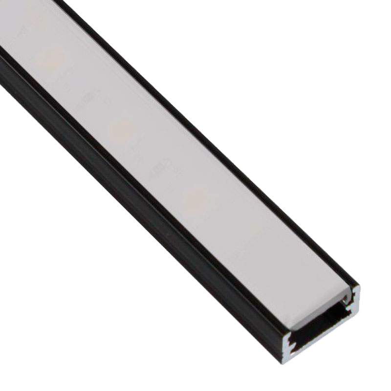 DEMASLED PERFIL DE ALUMINIO APLICAR 17X7MM NEGRO - COVER OPAL 2M  PER-01
