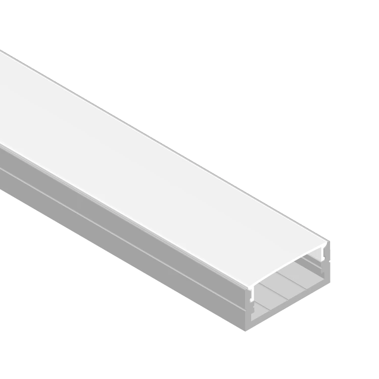DEMASLED PERFIL DE ALUMINIO APLICAR 23.5X9.75MM DOBLE TIRA GRIS - COVER OPAL 2M