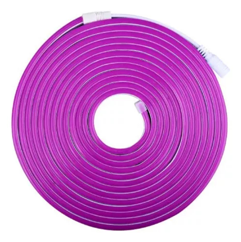 DEMASLED TIRA LED NEÓN SMD2835 IP67 12V VIOLETA 120 LED/M 6W/M 5M