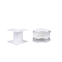 DEXSON ACCESORIO ANGULO INTERNO 60X40 BLANCO