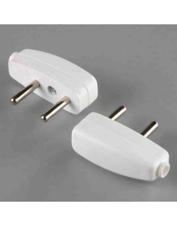 DIBAPLAST ENCHUFE SALIDA LATERAL PARA VELADOR BLANCO PATA REDONDA