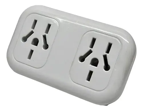 DIBAPLAST TOMACORRIENTE DOBLE BINORMA CON PERNO REDONDO