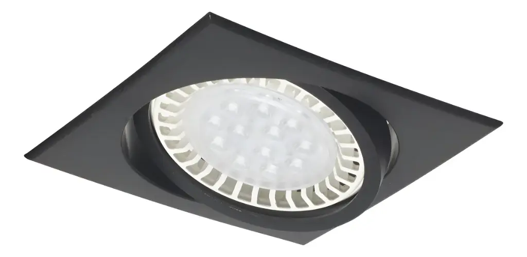 ECLIPSE ARTEFACTO PARA EMBUTIR CUADRADO 150MM AR111 GU10 NEGRO TEXTURADO