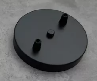 ECLIPSE BASE CIRCULAR DE CHAPA 2L ALT 2CM DIAM 21 CM-NTX NEGRO TEXTURADO