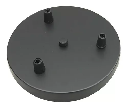 ECLIPSE BASE CIRCULAR DE CHAPA 3L ALT 2CM DIAM 21 CM-NTX NEGRO TEXTURADO