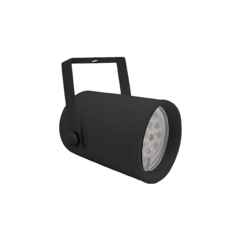 ECLIPSE CABEZAL CILINDRICO DE CHAPA 5.3X9CM DICRO GU10 NEGRO TEXTURADO