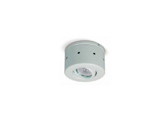 ECLIPSE PLAFON CIRCULAR C/ BASE DICRO GU10 BLANCO TEXTURADO