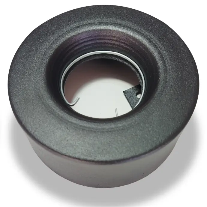 ECLIPSE PLAFON SEMIEMBUTIDO CIRCULAR DICRO GU10 ANTIDESLIZABLE NEGRO TEXTURADO