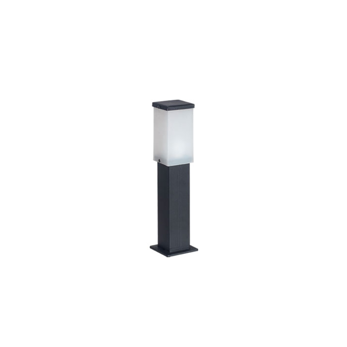 FAROLUZ DEMARCADOR SENDERO E27 H:370MM NEGRO