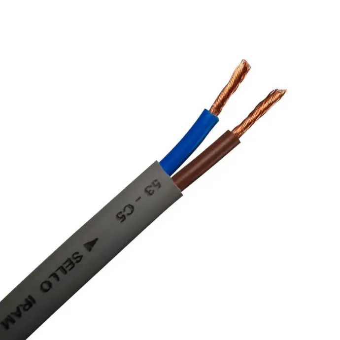 FEPLAST CABLE PARALELO VAINA CHATA 2X0,75 NEGRO X METRO