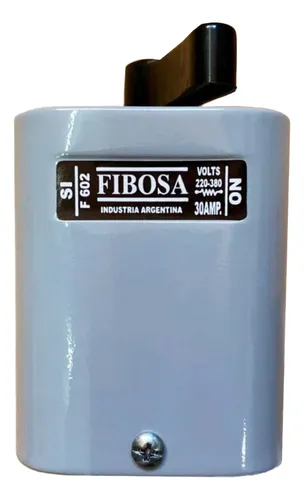 FIBOSA INT. TRIPOLAR 30A CAJA DE HIERRO C/RESORTE AUTOLIMPIANTE