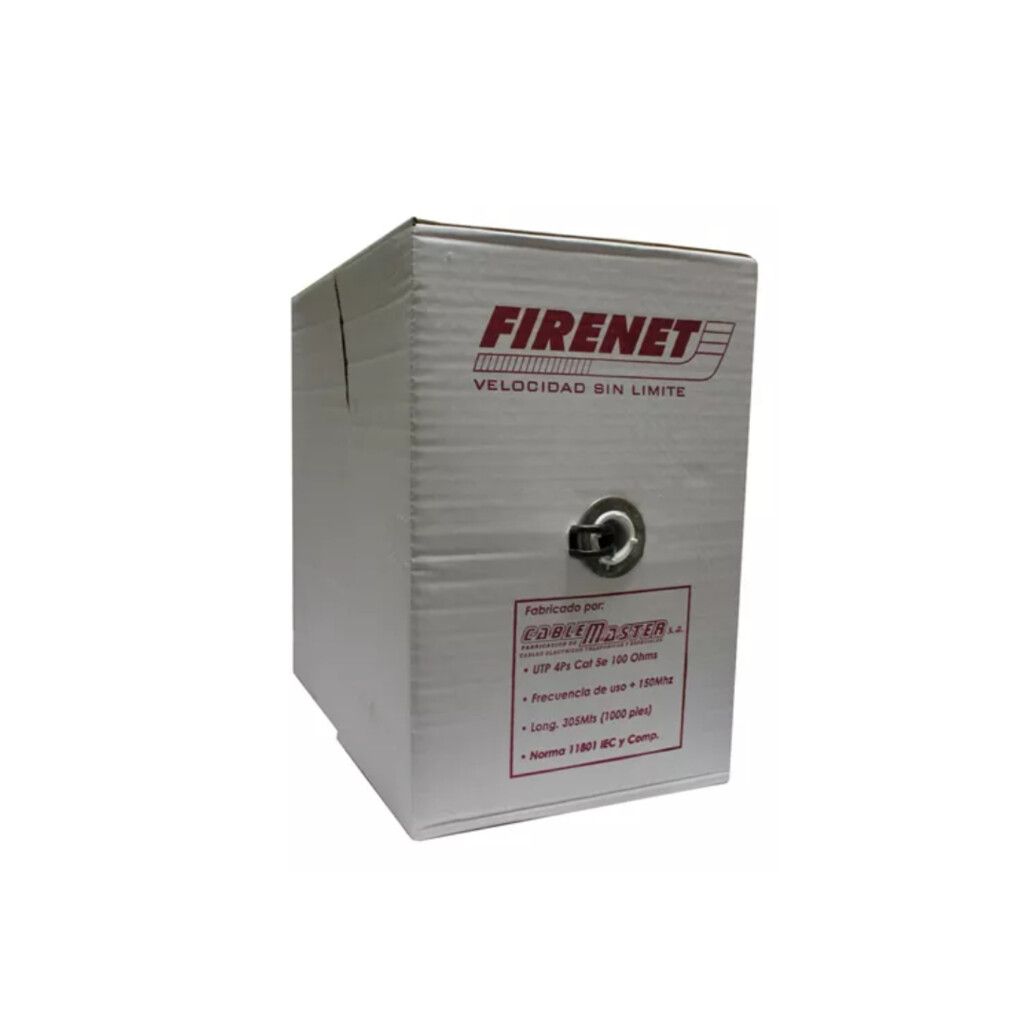 FIRENET CABLE UTP 100% COBRE BOBINA X 305MTS