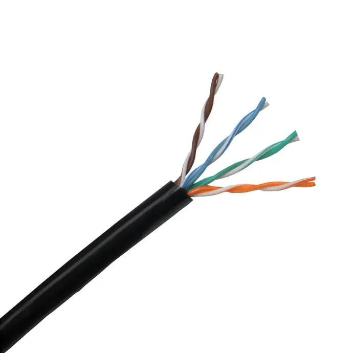 FIRENET CABLE UTP CAT.5 EXTERIOR NEGRO POR METRO