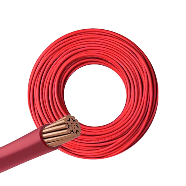 FONSECA CABLE PLAST. UNIPOLAR DE 1X4 ROJO ROLLO