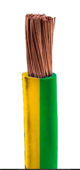 FONSECA CABLE PLAST. UNIPOLAR DE 1X4 VERDE/AMARILLO  X METRO