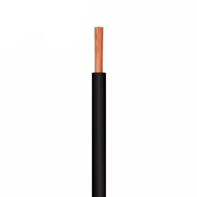 FONSECA CABLE UNIPOLAR HALOGENO FLEX DE 1X2,50 NEGRO ROLLO