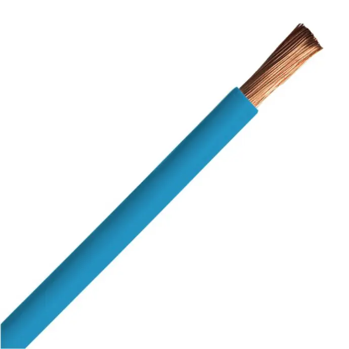 FONSECA CABLE UNIPOLAR HALOGENO FLEX DE 1X4 CELESTE ROLLO