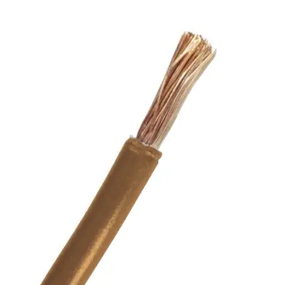 FONSECA CABLE UNIPOLAR HALOGENO FLEX DE 1X4 MARRON ROLLO