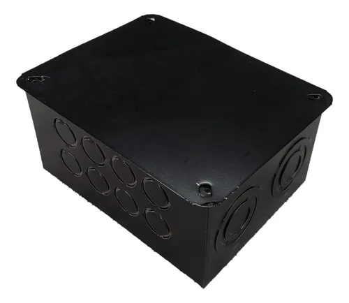 GC CAJA DE DERIVACIÓN DE CHAPA PINTADA 15X15X8 NEGRA