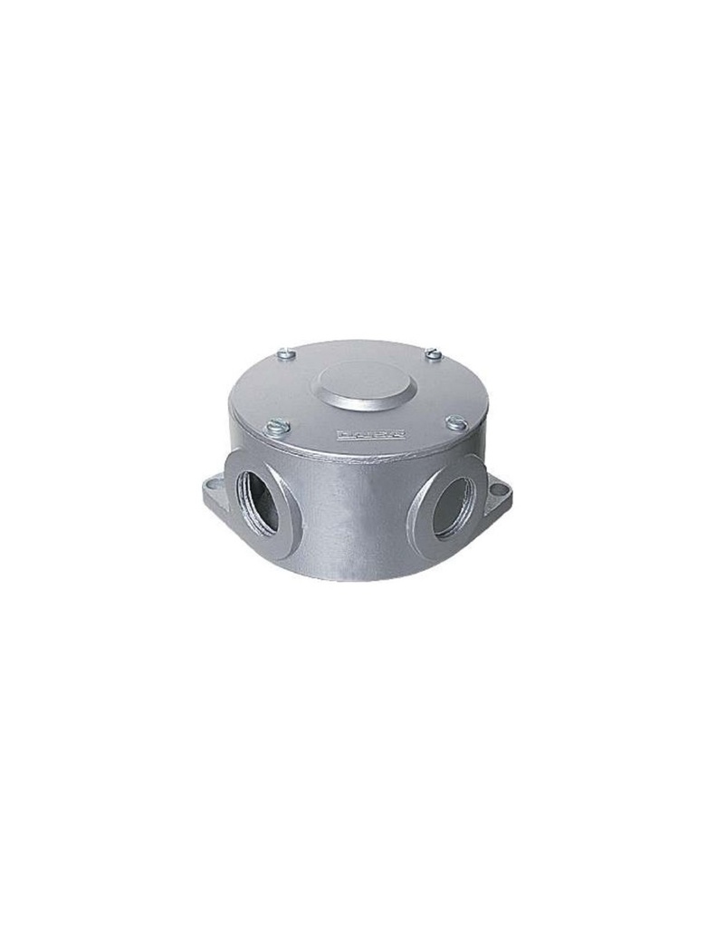 GC CAJA REDONDA C/TAPA. CON JUNTA 7/8 Y 1" ALUMINIO (3/4 GAS)